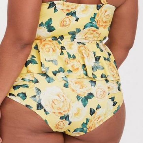 Torrid High Rise Ruched Swim Bottom - Picture 4 of 10